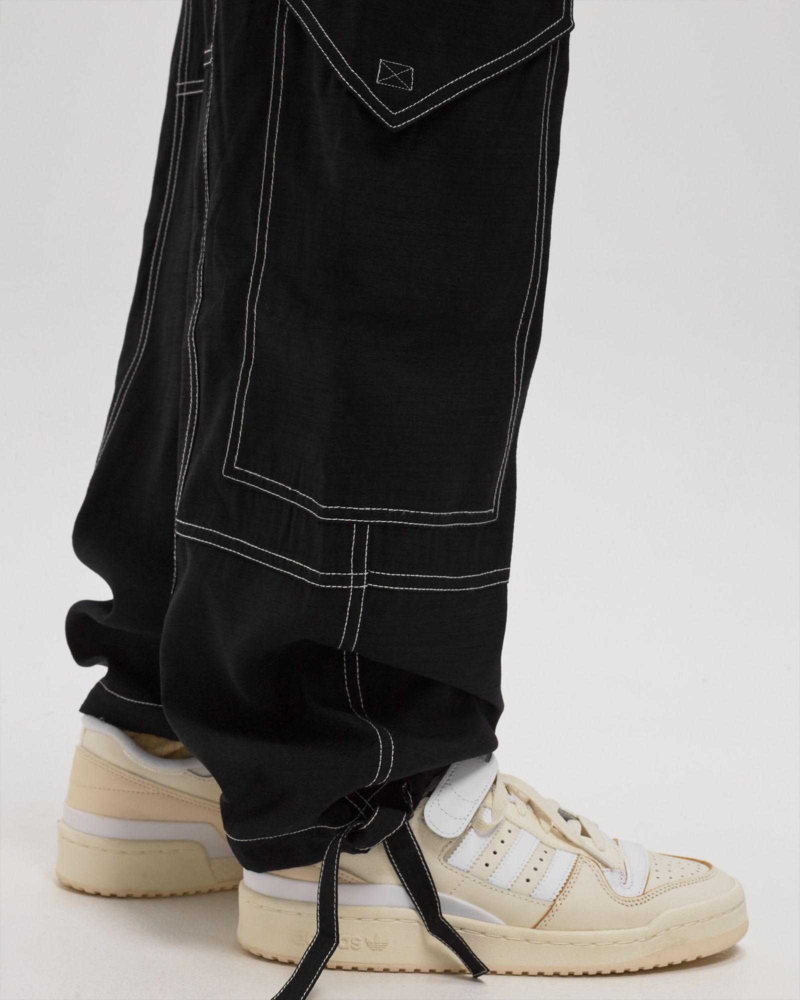 WMNS Light Slub High Waist Pocket Pants