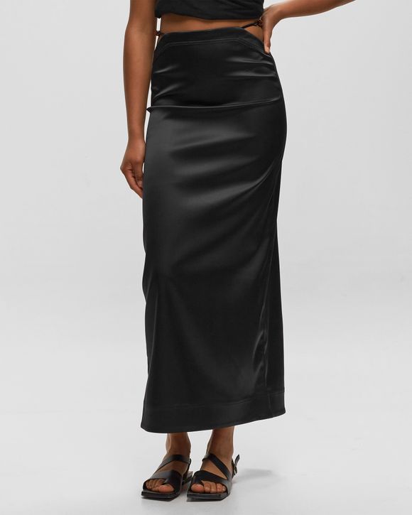 Double Satin Maxi Skirt