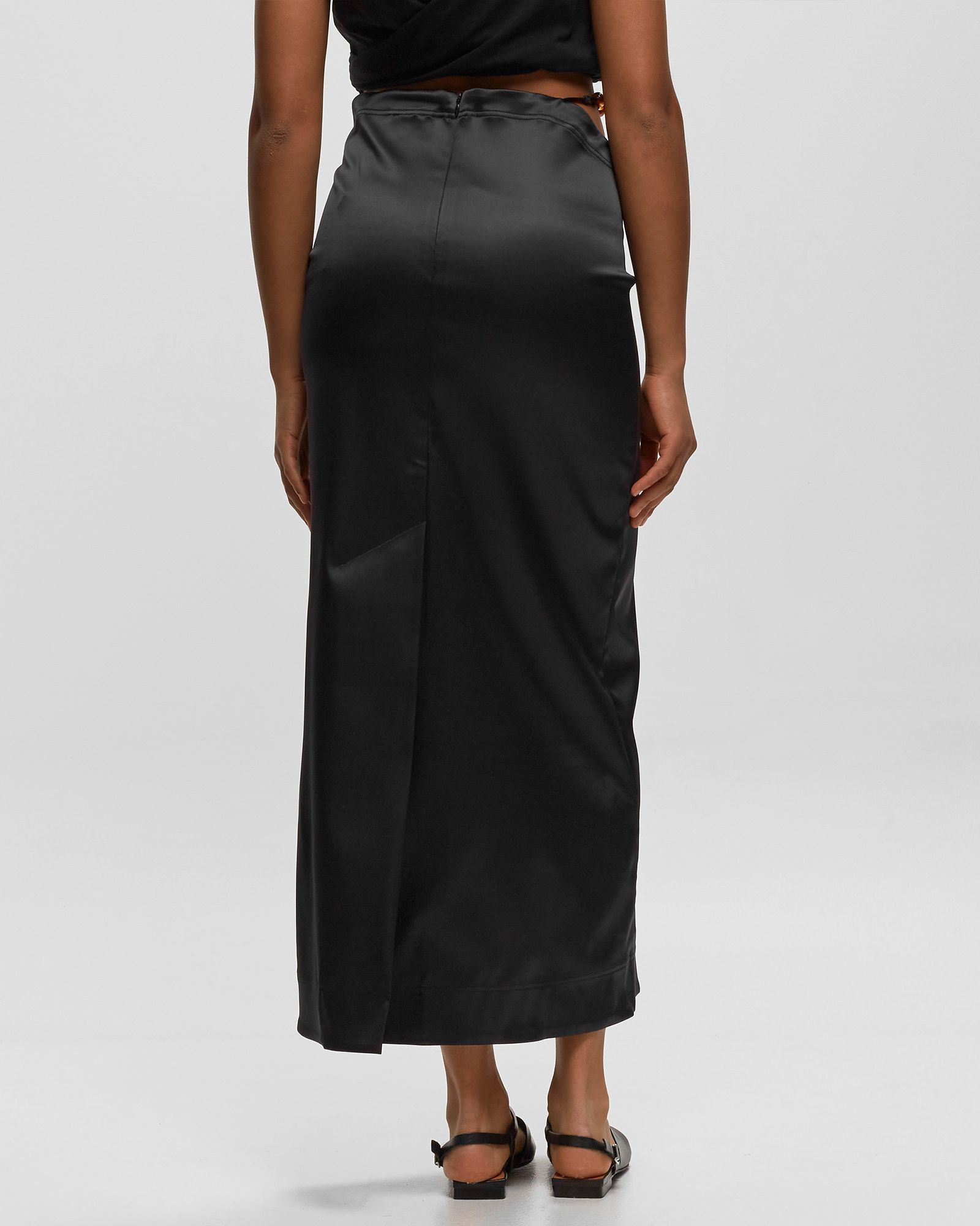 Double Satin Maxi Skirt