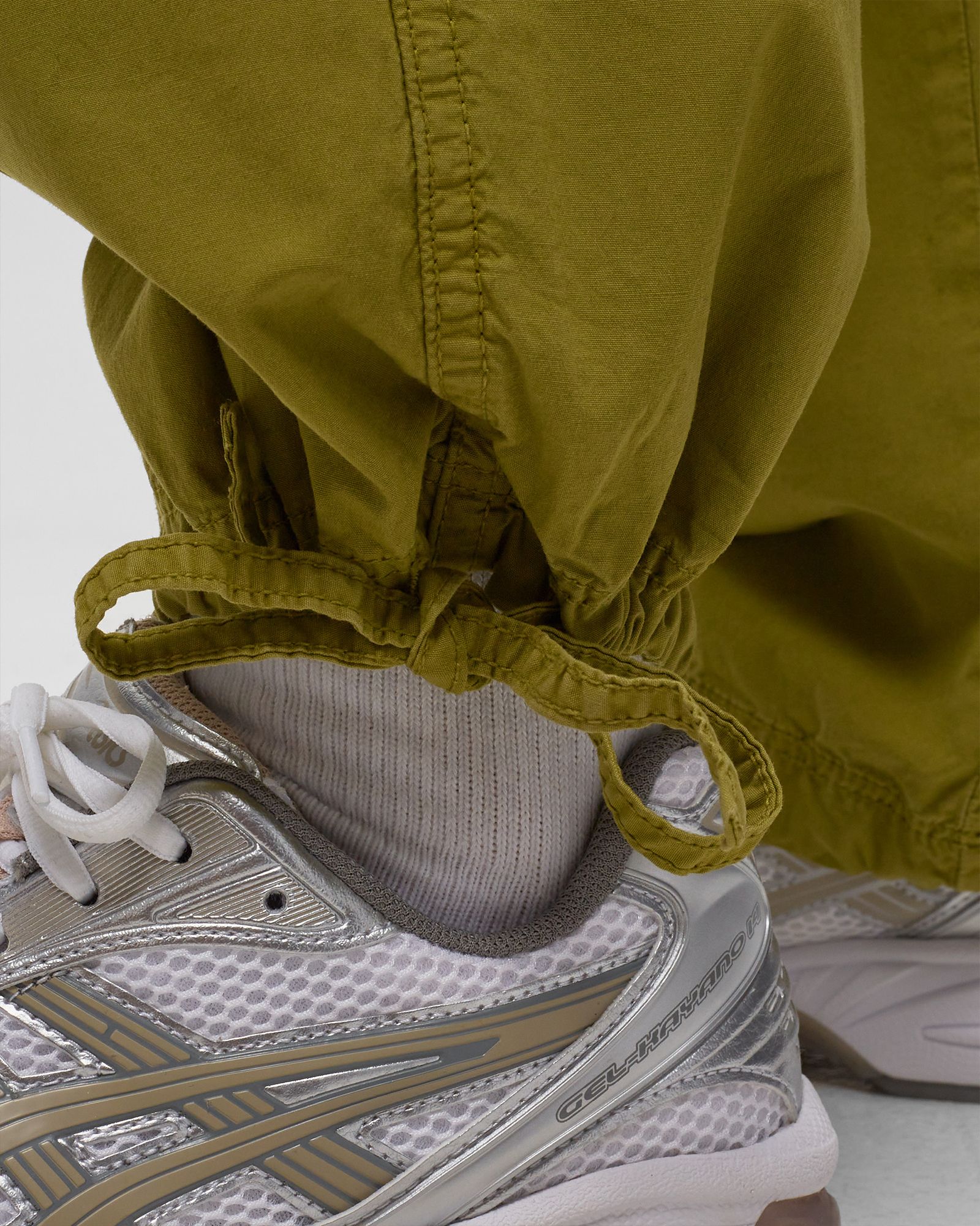 Washed Cotton Canvas Draw String Pants