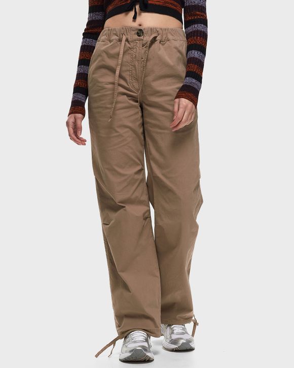 GANNI パンツ WASHED COTTON CANVAS DRAW STRING PANTS Ganni Washed Cotton Canvas Draw String Pants Green | BSTN Store