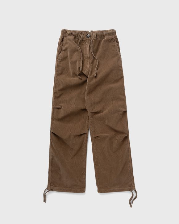 Ganni Washed Corduroy Drawstring Pants Brown | BSTN Store