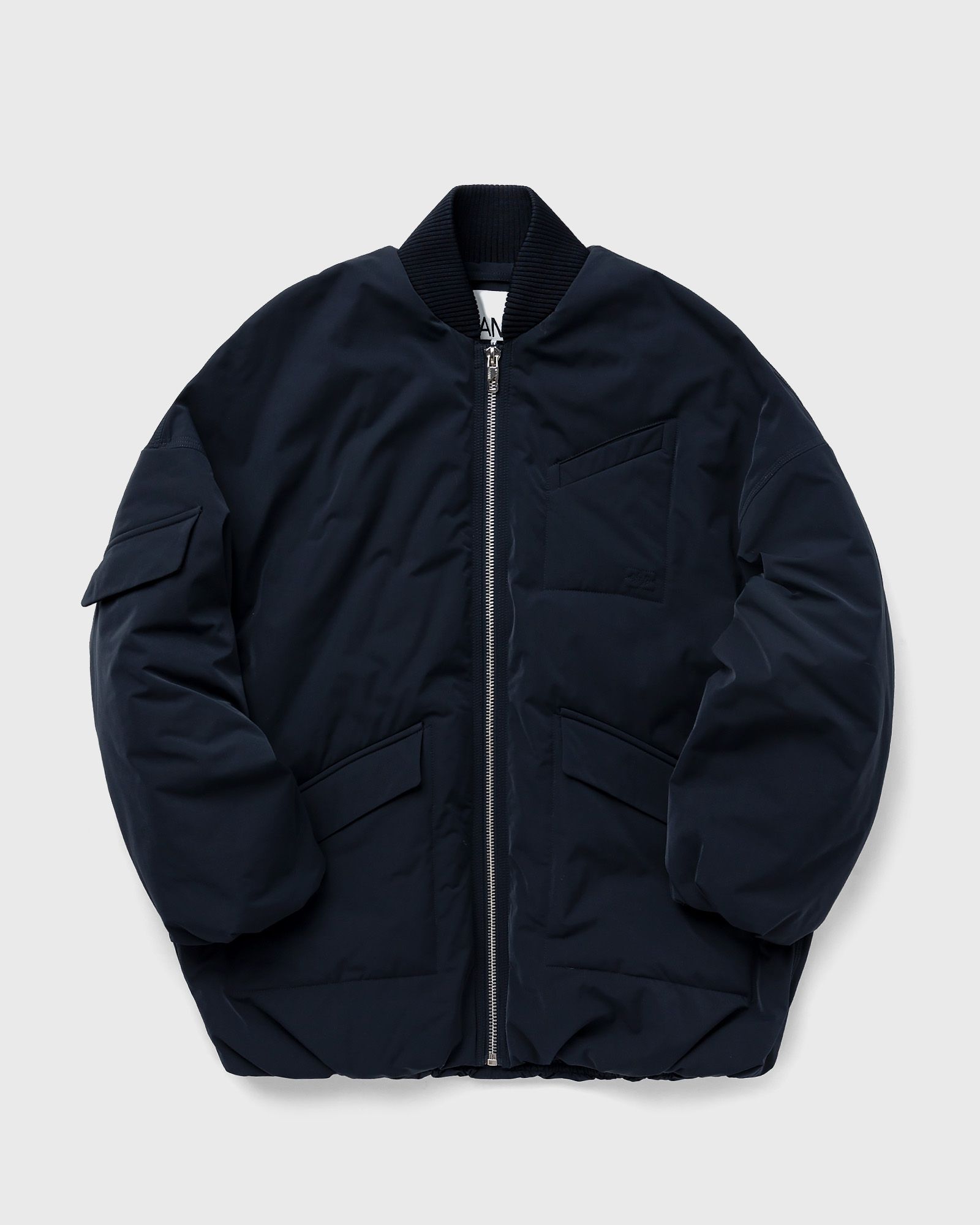 Light Twill Oversized Bomber Jacket