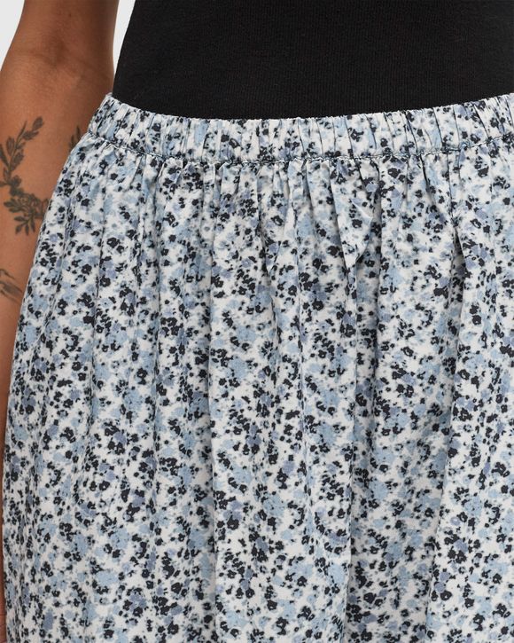 Printed Cotton Maxi Flounce Skirt