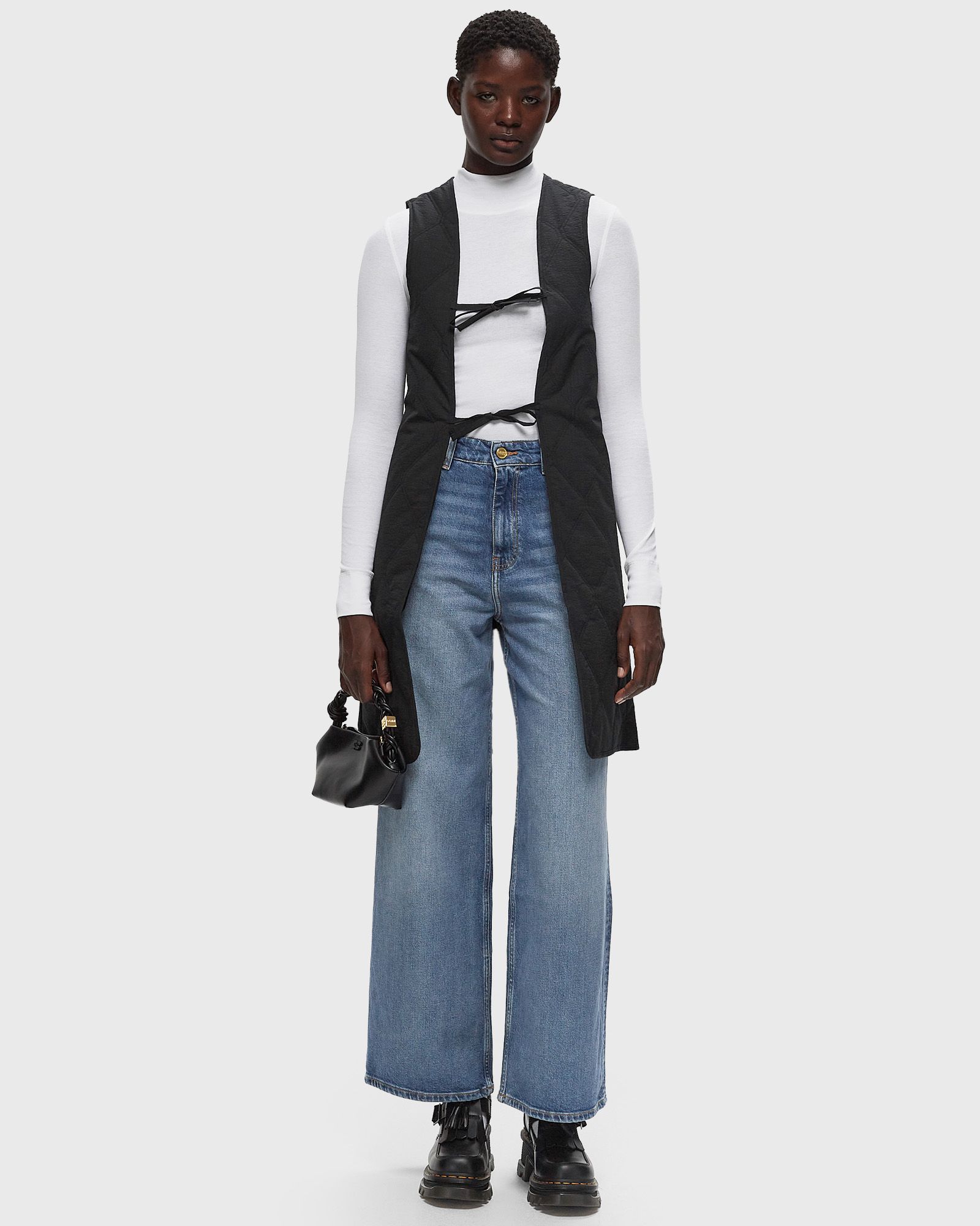 Tech Seersucker Oversized Shell Coat