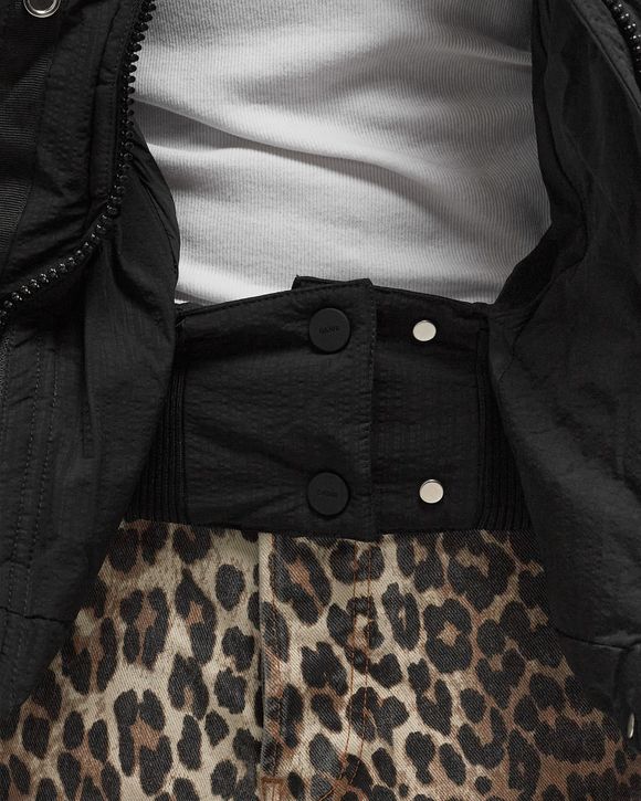 Tech Seersucker Oversized Puffer Jacket