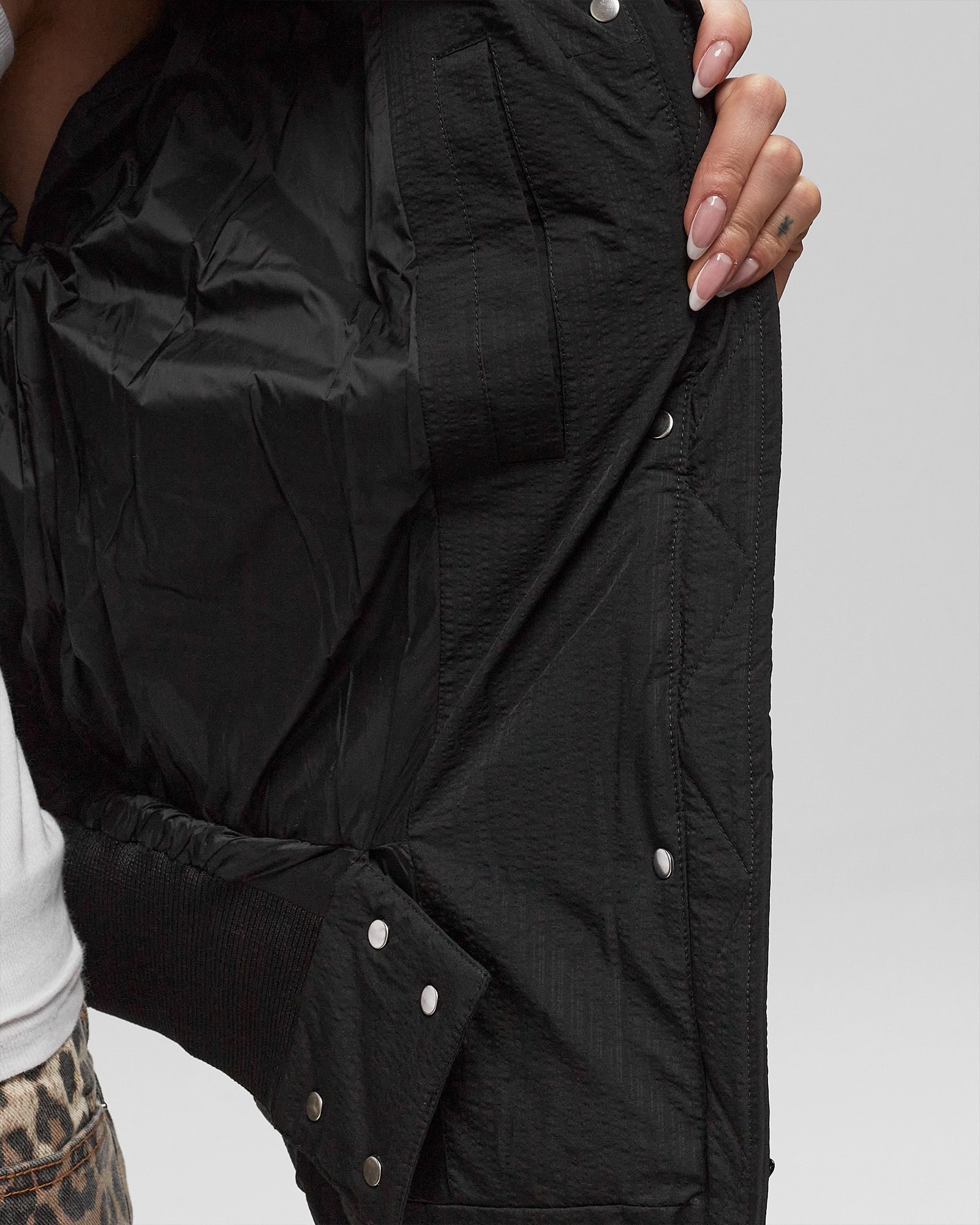 Tech Seersucker Oversized Puffer Jacket