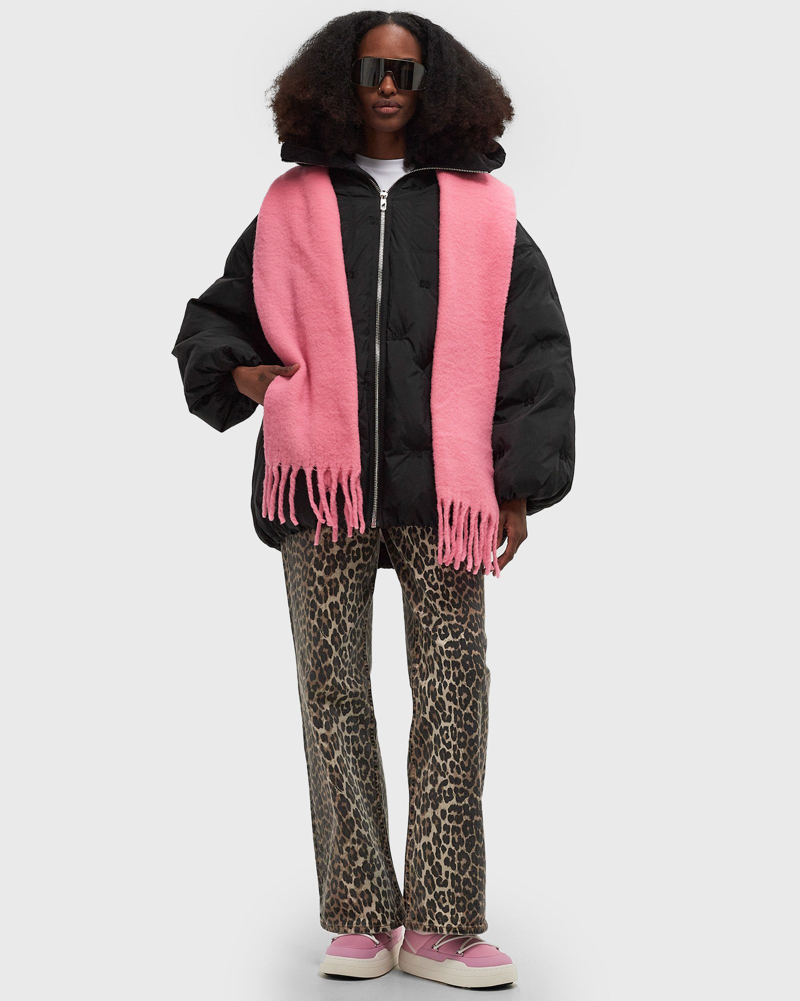 Nylon Tech Puffer Midi Jacket