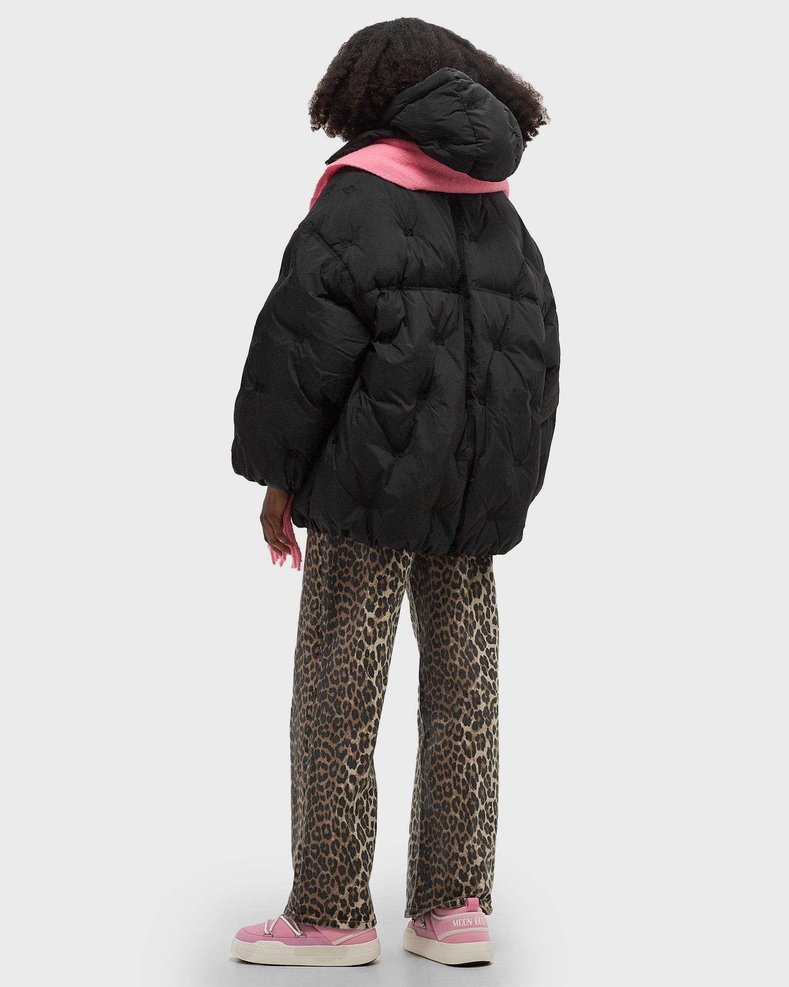 Nylon Tech Puffer Midi Jacket