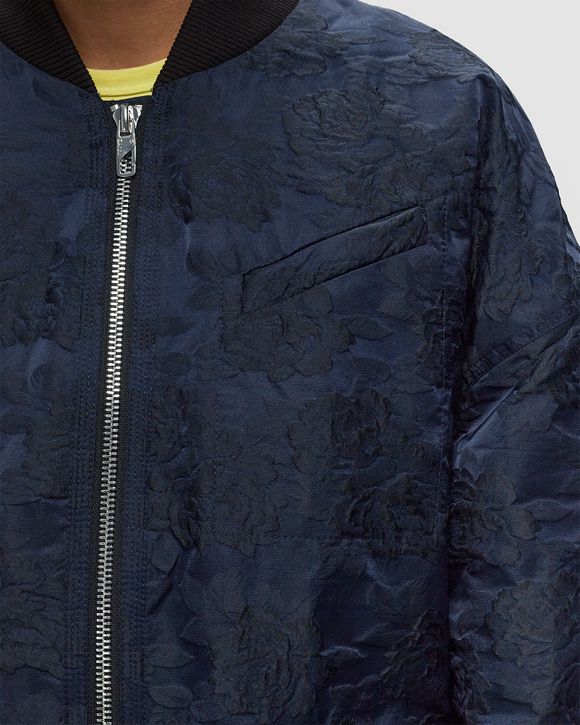 Botanical Jacquard Bomber Jacket