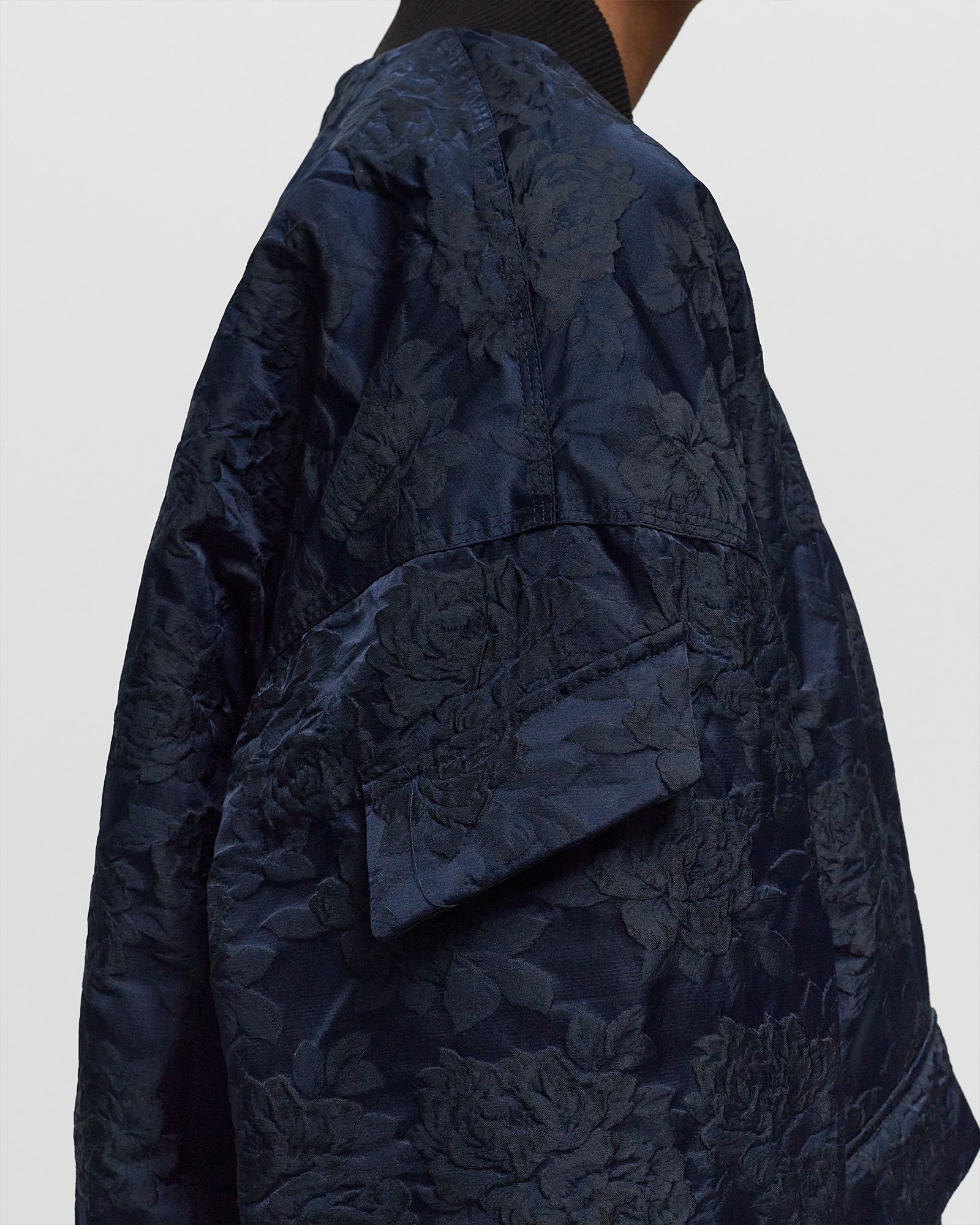 Botanical Jacquard Bomber Jacket