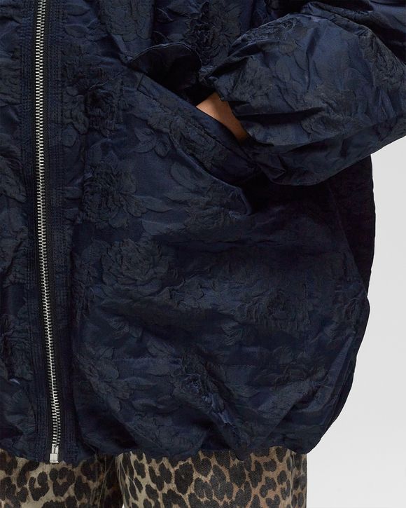 Botanical Jacquard Bomber Jacket