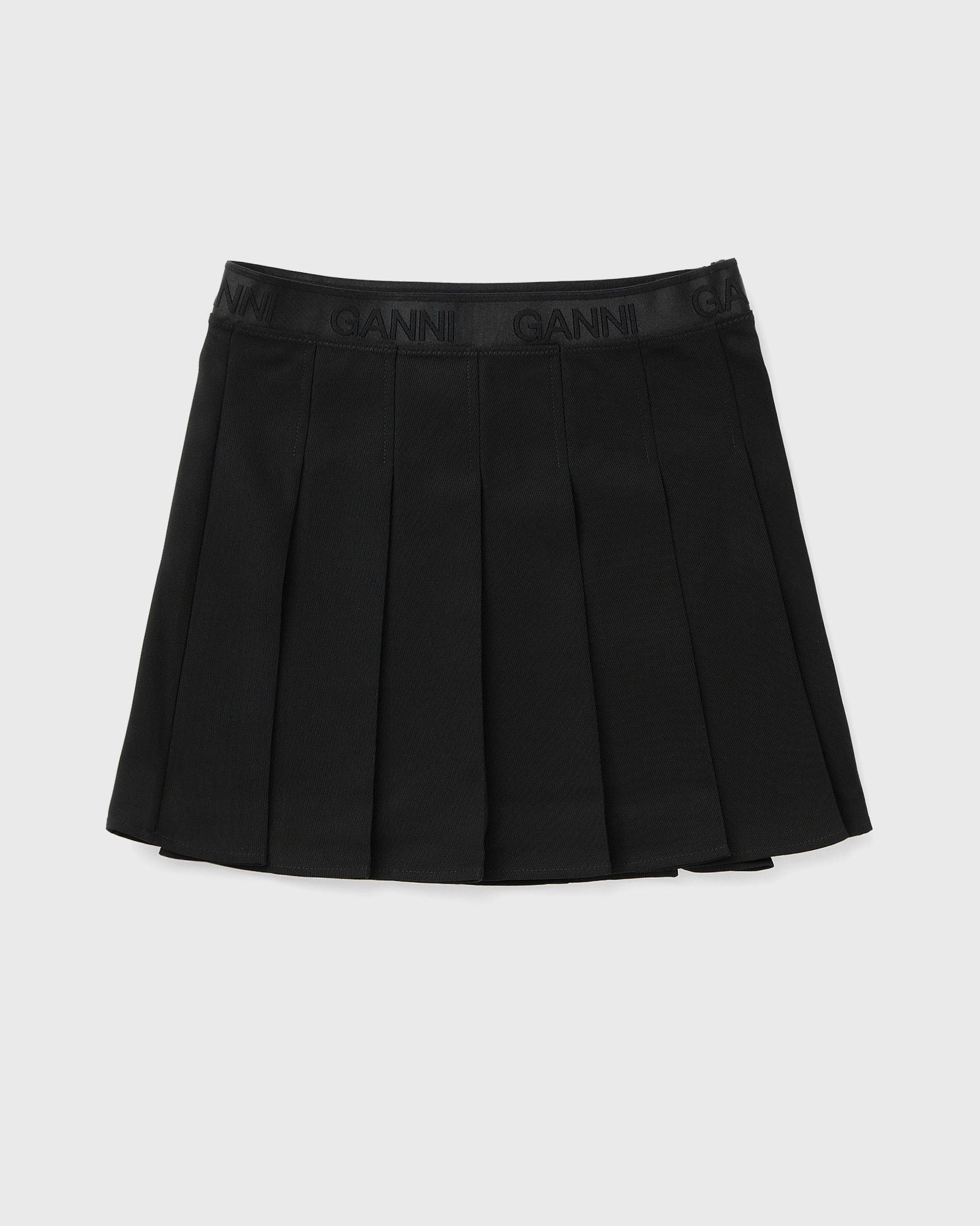 Light Twill Pleated Mini Skirt