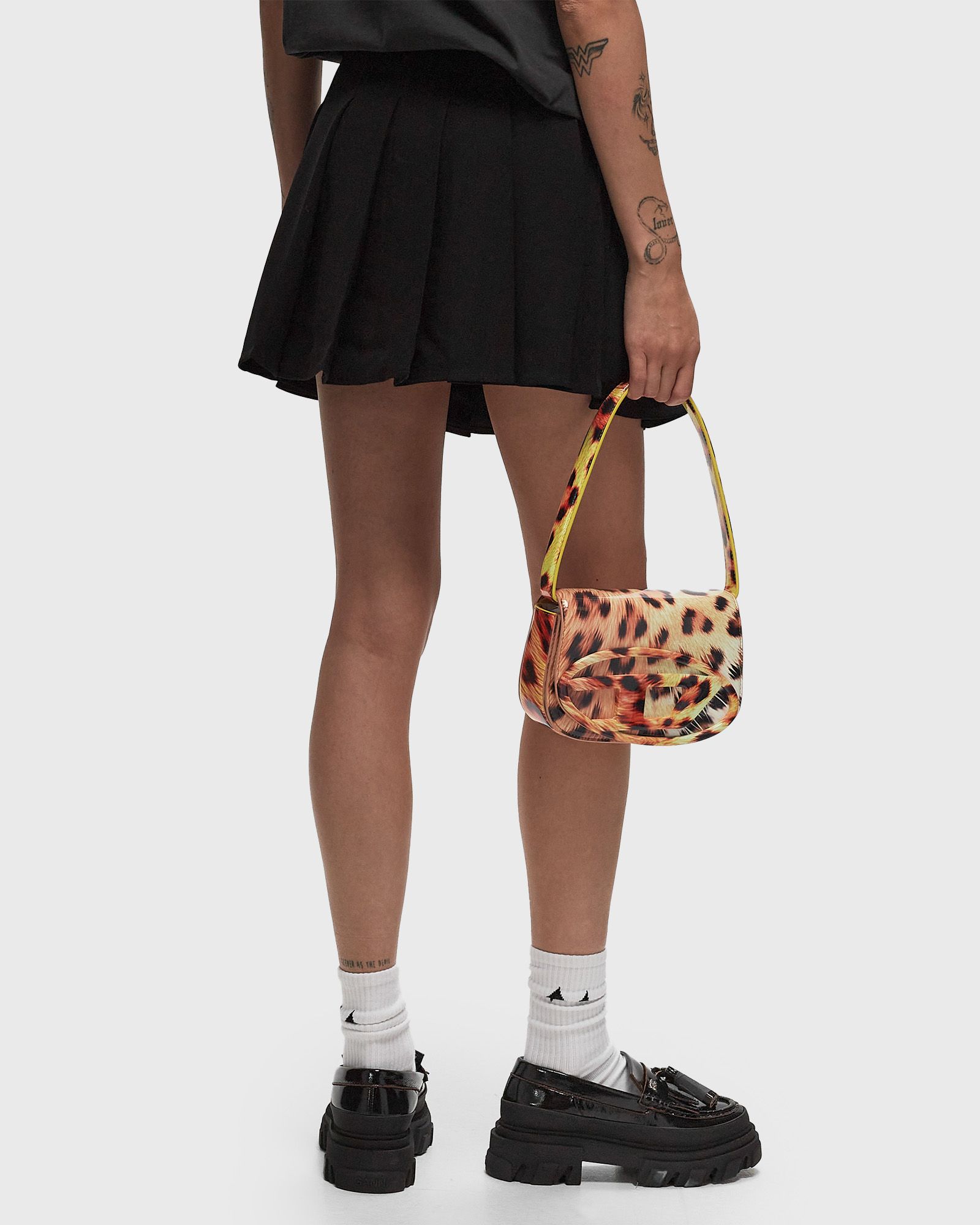 Light Twill Pleated Mini Skirt