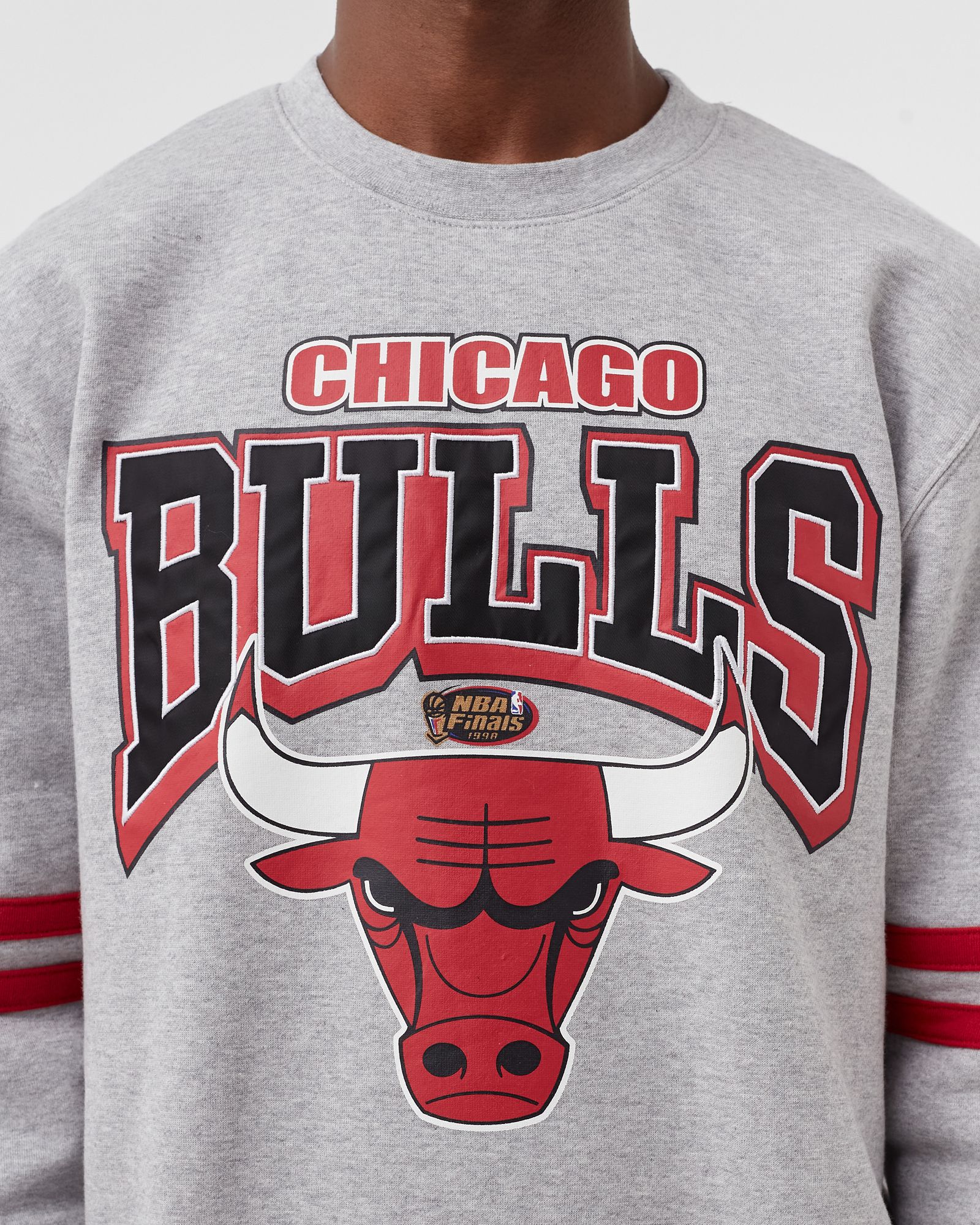 Chicago Bulls All Over Print Fleece Crew Sweatshirt