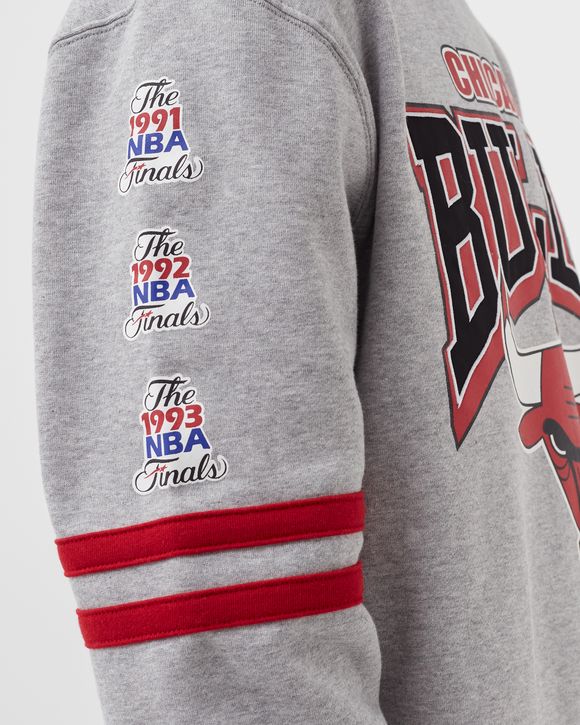 Mitchell & Ness NBA Chicago Bulls All Over Print Fleece Crew