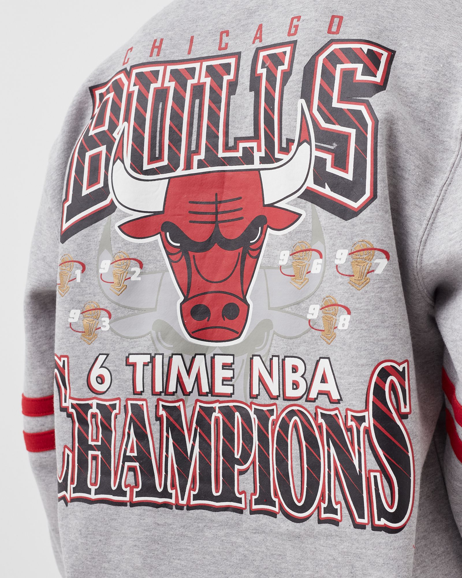 Chicago Bulls All Over Print Fleece Crew Sweatshirt