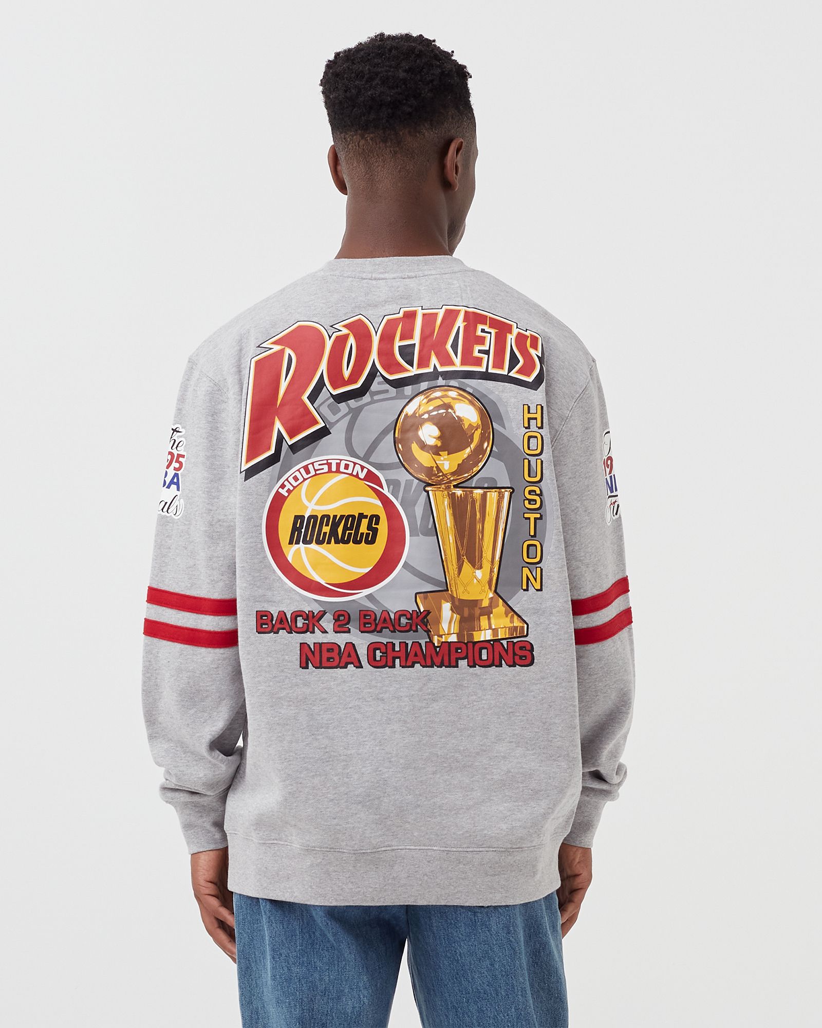 Houston Rockets All Over Print Fleece Crew SWEATSHIRT