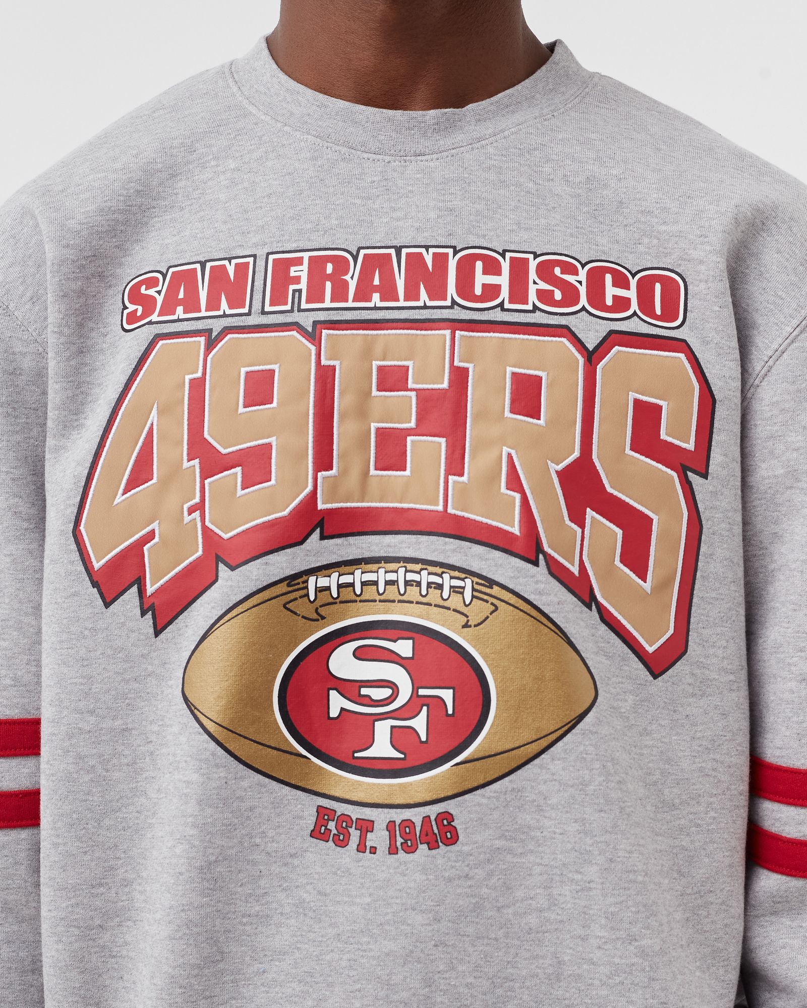 San Francisco 49ers All Over Print Fleece Crew SWEATSHIRT