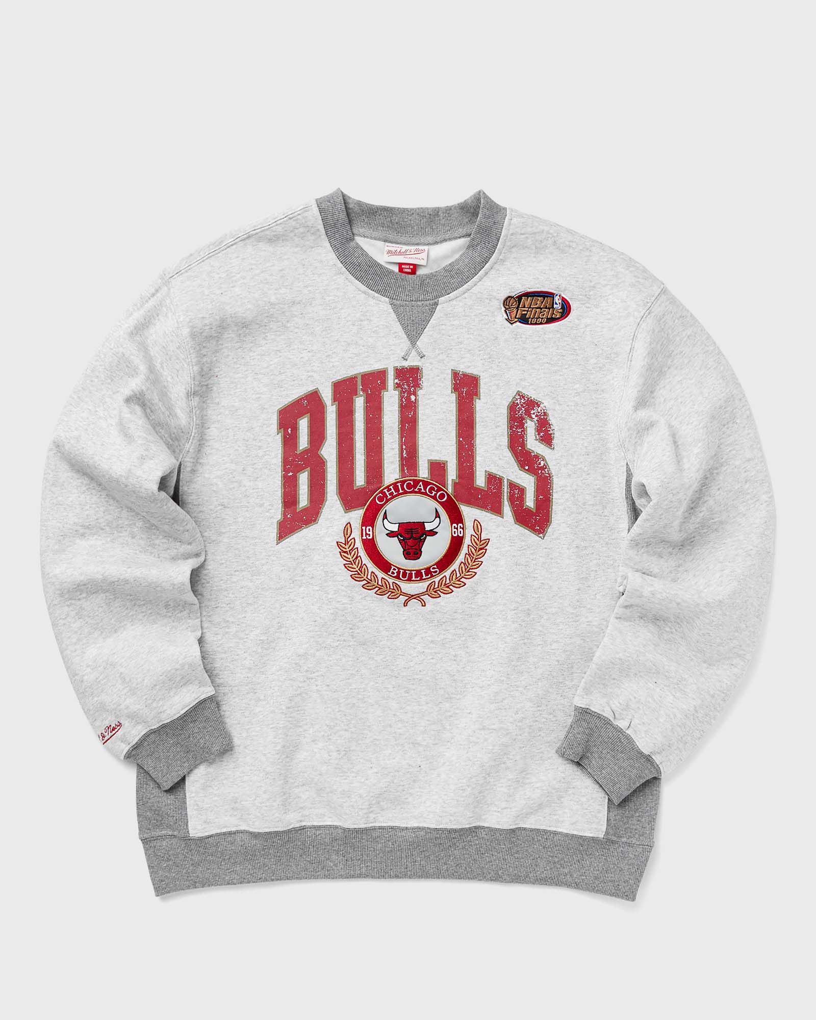 NBA PREMIUM FLEECE CREW VINTAGE LOGO CHICAGO BULLS
