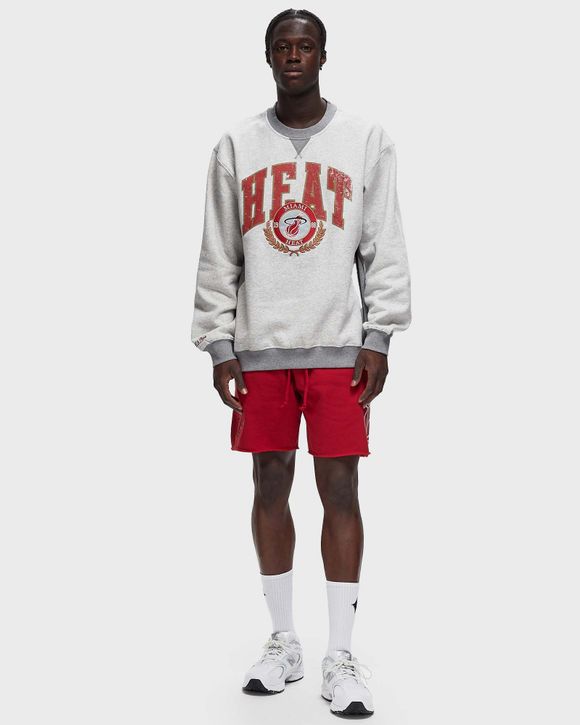 NBA PREMIUM FLEECE CREW VINTAGE LOGO MIAMI HEAT