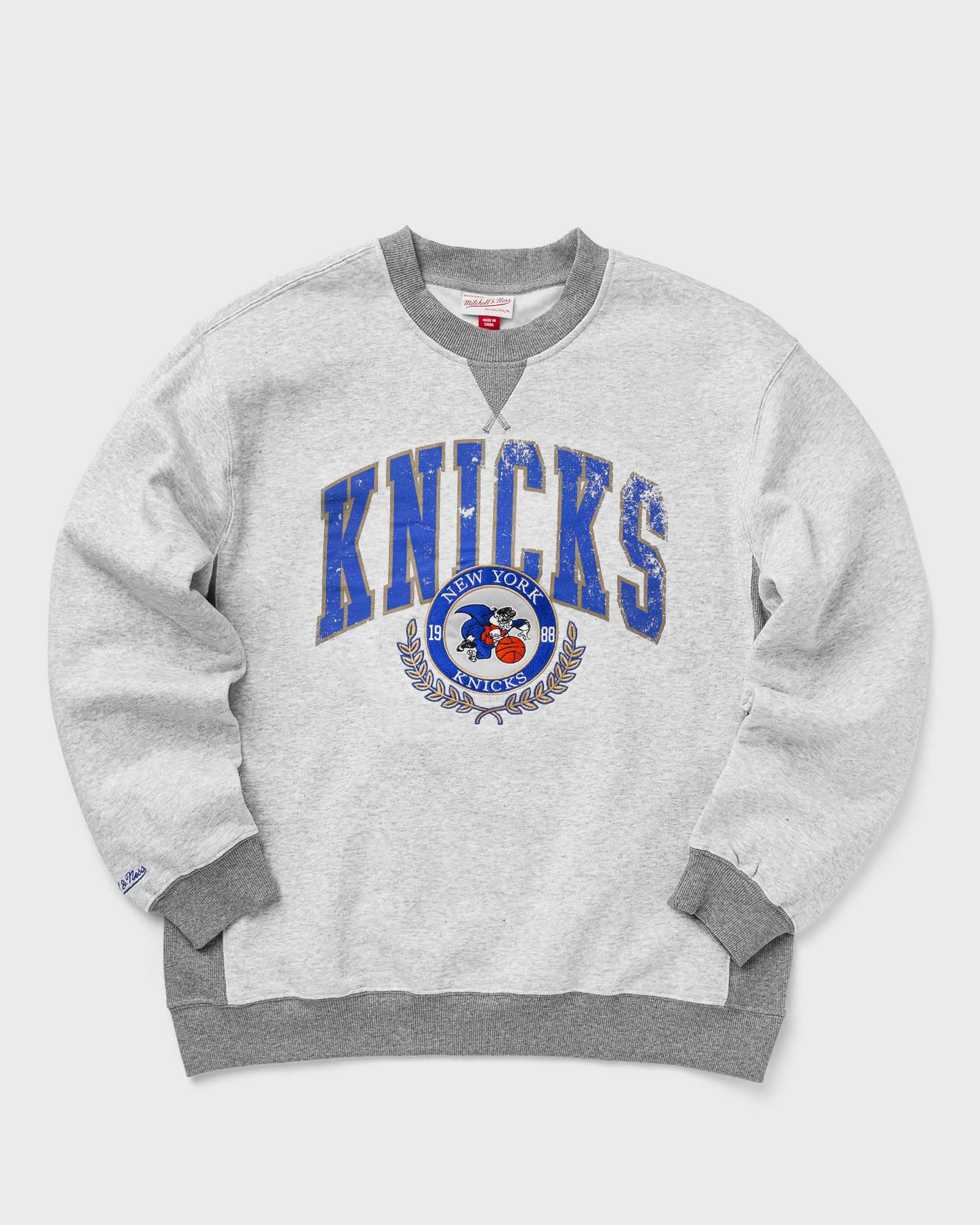 NBA PREMIUM FLEECE CREW VINTAGE LOGO NEW YORK KNICKS