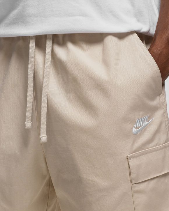 Nike fleece shorts in beige