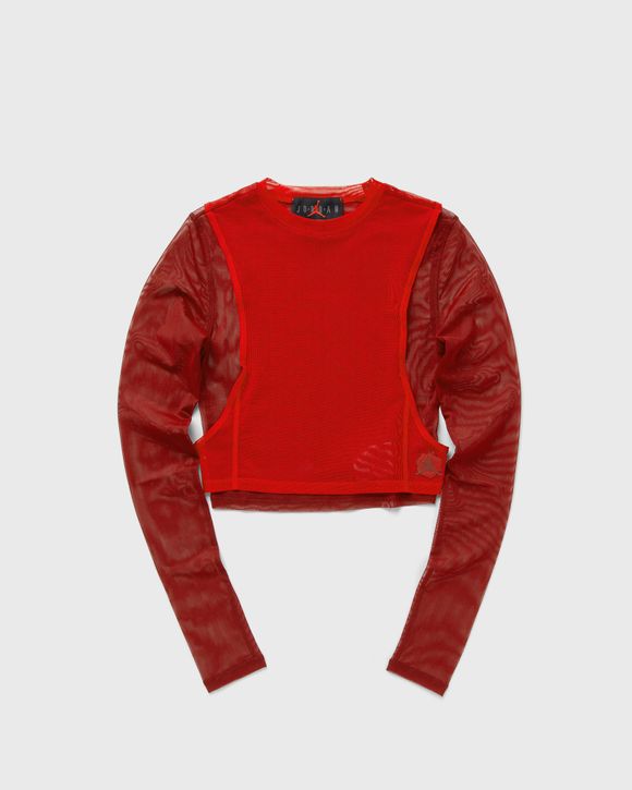 Jordan Jordan x Teyana Taylor WMNS Long Sleeve T-Shirt Red - GYM RED/TEAM  RED