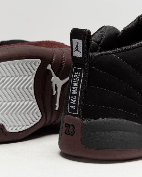 Jordan A Ma Maniére x JORDAN 12 RETRO SP (TD) 'Black' Black -  BLACK/BLACK-BURGUNDY CRUSH