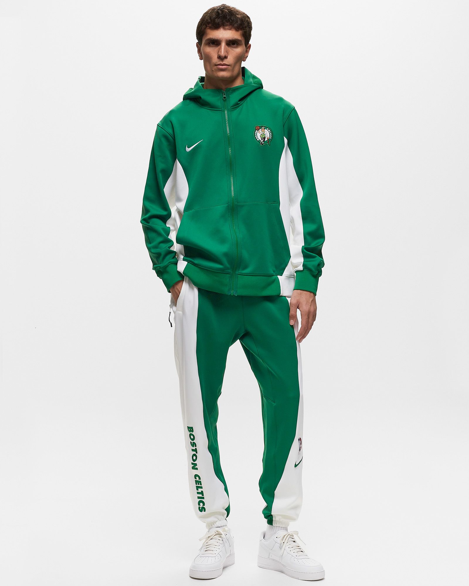 Nike NBA Boston Celtics Showtime Full-Zip Hoodie Green White