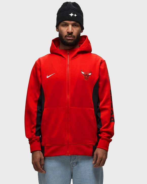 Chicago Bulls Showtime Men's Nike Dri-FIT NBA Full-Zip Hoodie - Red