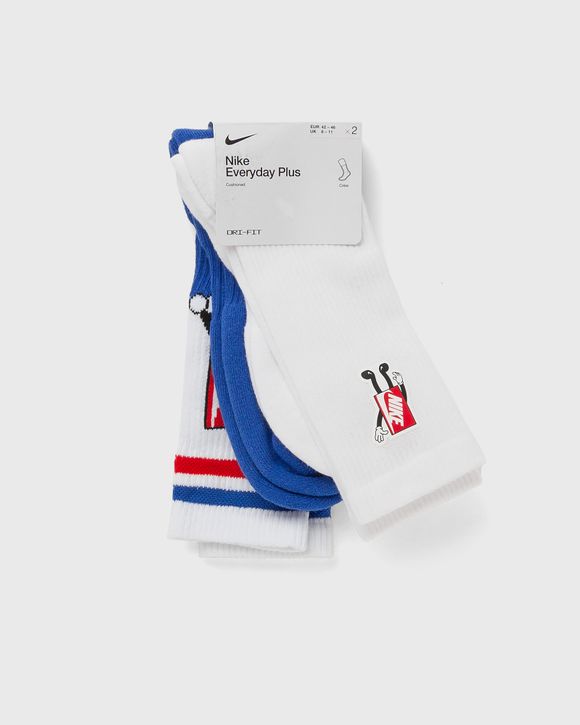 Nike Everyday Plus 2-pack collegiate crew socks in multi