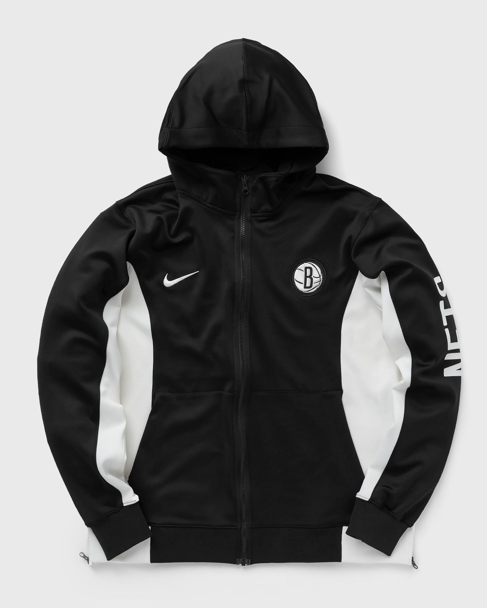 Nike - brooklyn nets showtime men's  dri-fit nba full-zip hoodie men hoodies|team sweats|zippers black|white in größe:xl
