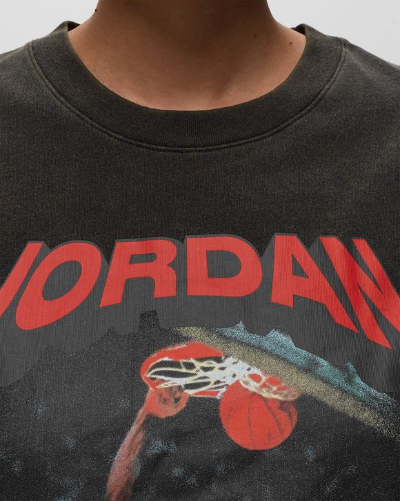 Black and red jordan shirt sale womens