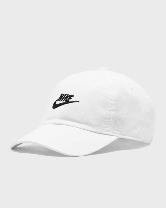 Nike Sportswear Heritage86 Futura Washed Cap in Black & White