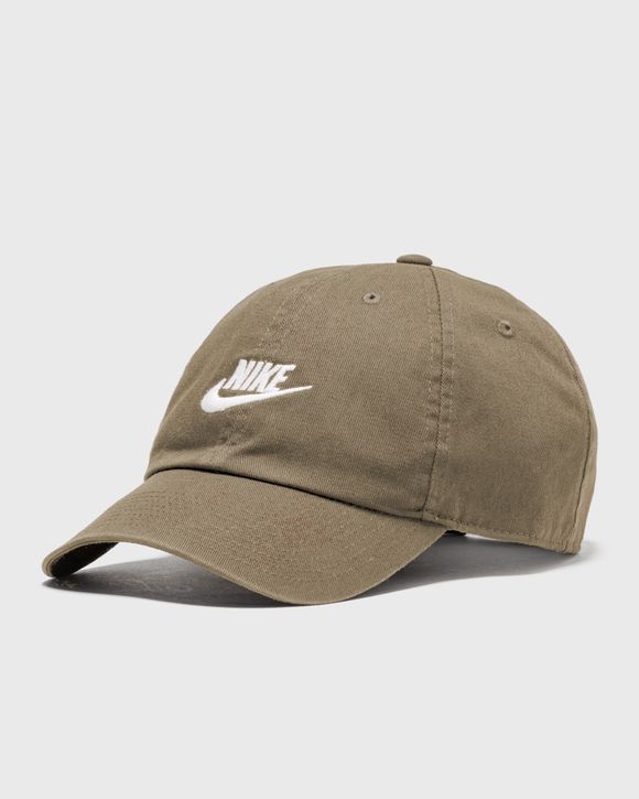 Nike Sportswear Heritage 86 Washed Futura Cap Olive Canvas/ White in Green  for Men