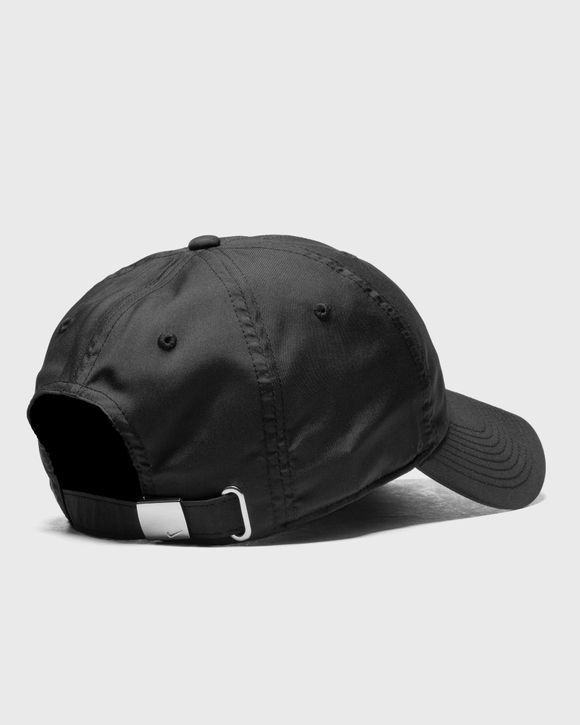 Nike black & white unstructured swoosh cap