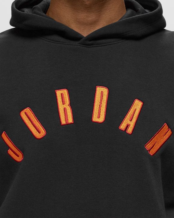 Jordan Jordan Flight MVP Fleece-Hoodie Black/Orange - BLACK/SAIL