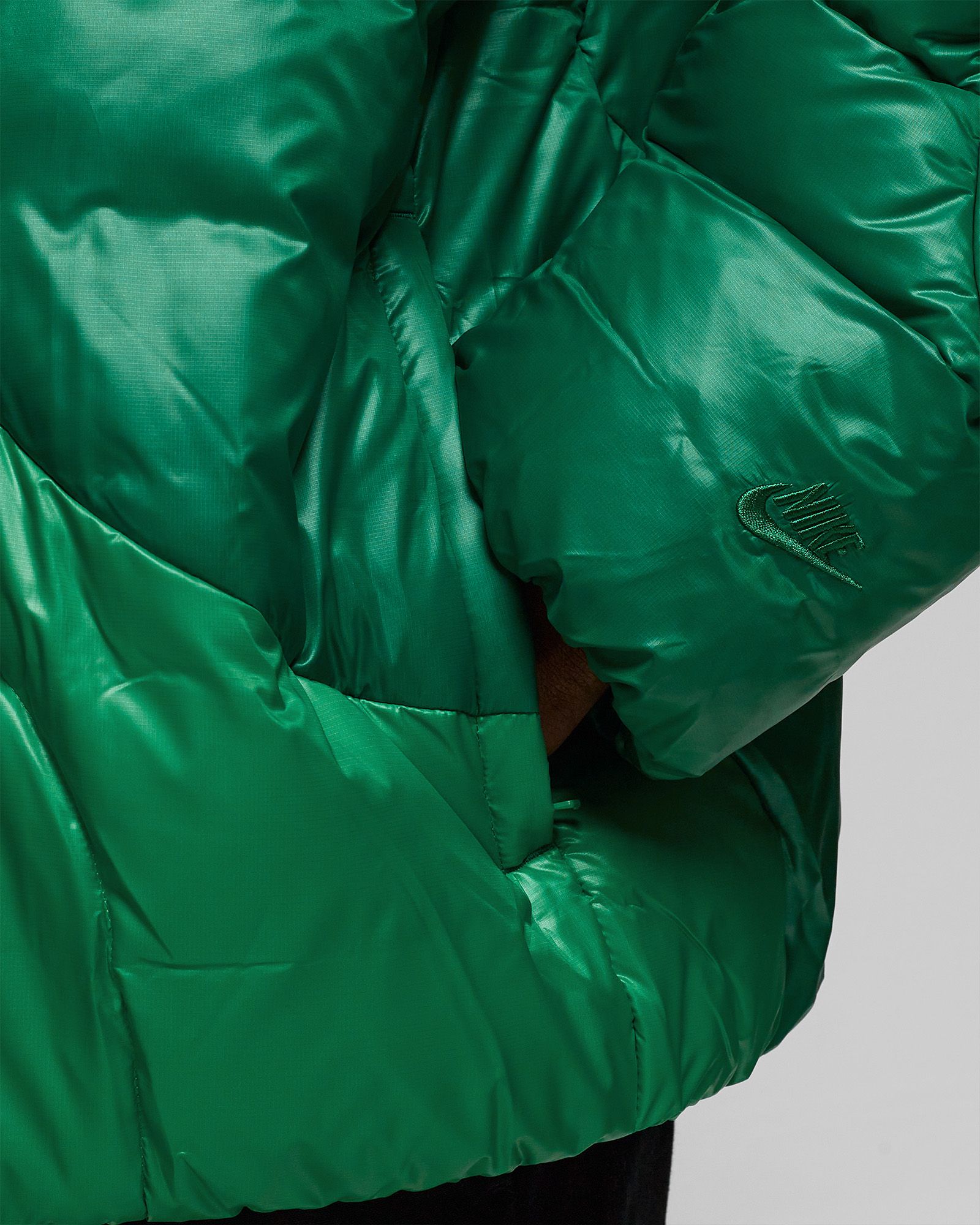 Oversized Water-Repellent Hooded Jacket