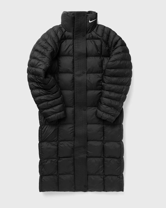 Women's Nike Sportswear Parka Long Winter Coat, BV2881 010 Size XL  Black/WHT