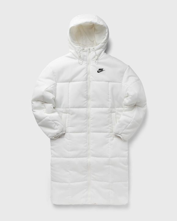 White puffer shop jacket nike