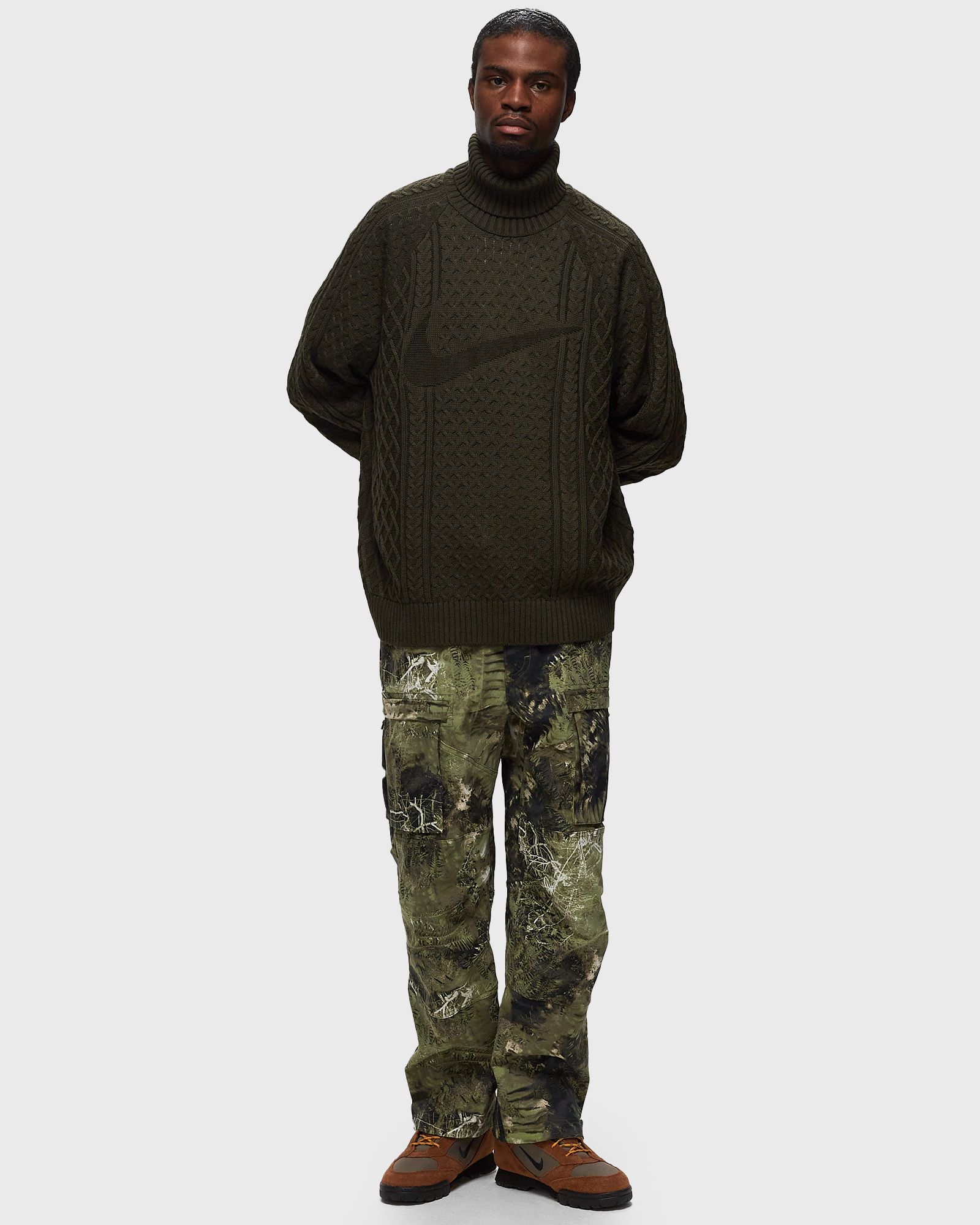 Nike Life Men's Cable Knit Turtleneck Sweater