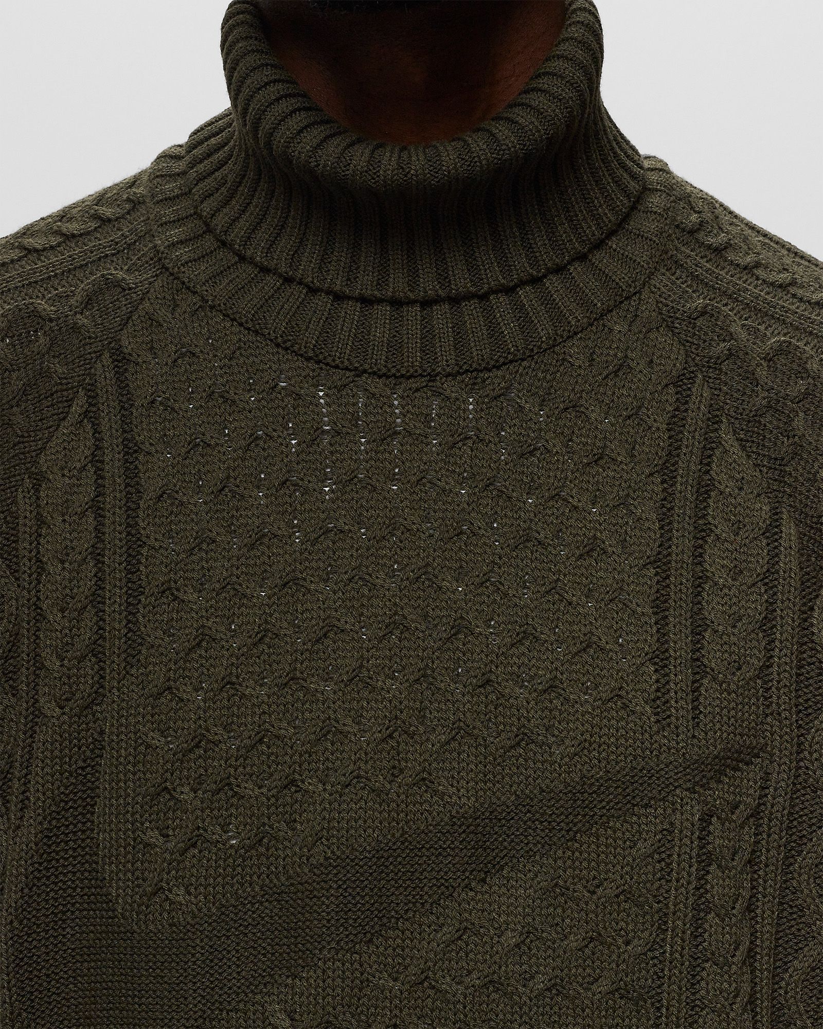 Nike Life Men's Cable Knit Turtleneck Sweater