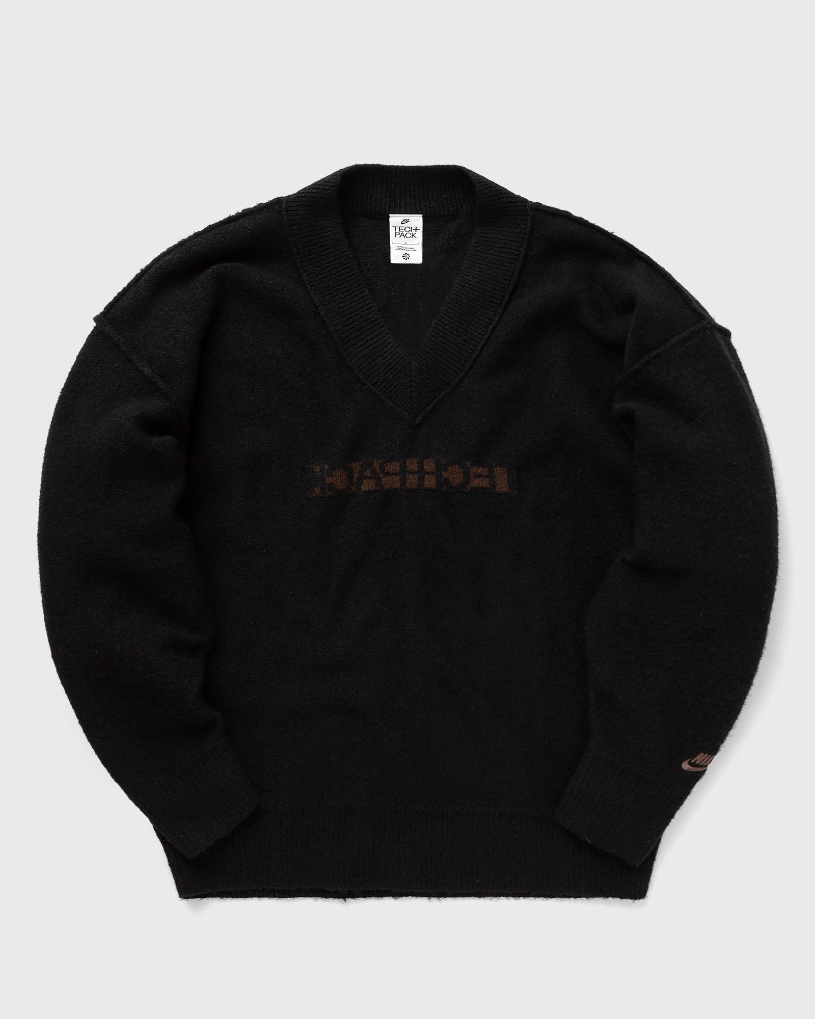 Nike - sportswear tech pack men's engineered knit sweater men pullovers black in größe:xl