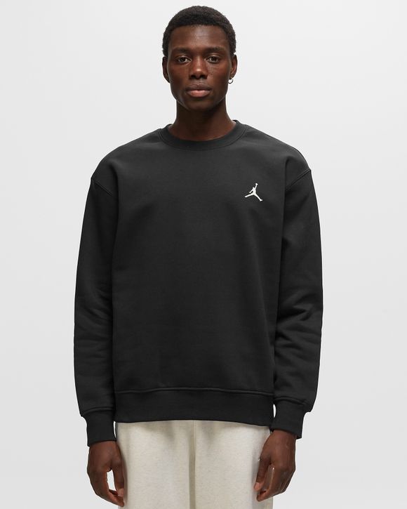 nike air jordan jumpman air graphic fleece crew black white