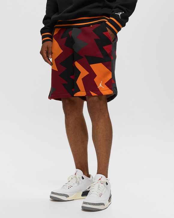 Jordan Flight MVP Fleece Sweat Shorts in Cardinal Red/Black/Sail