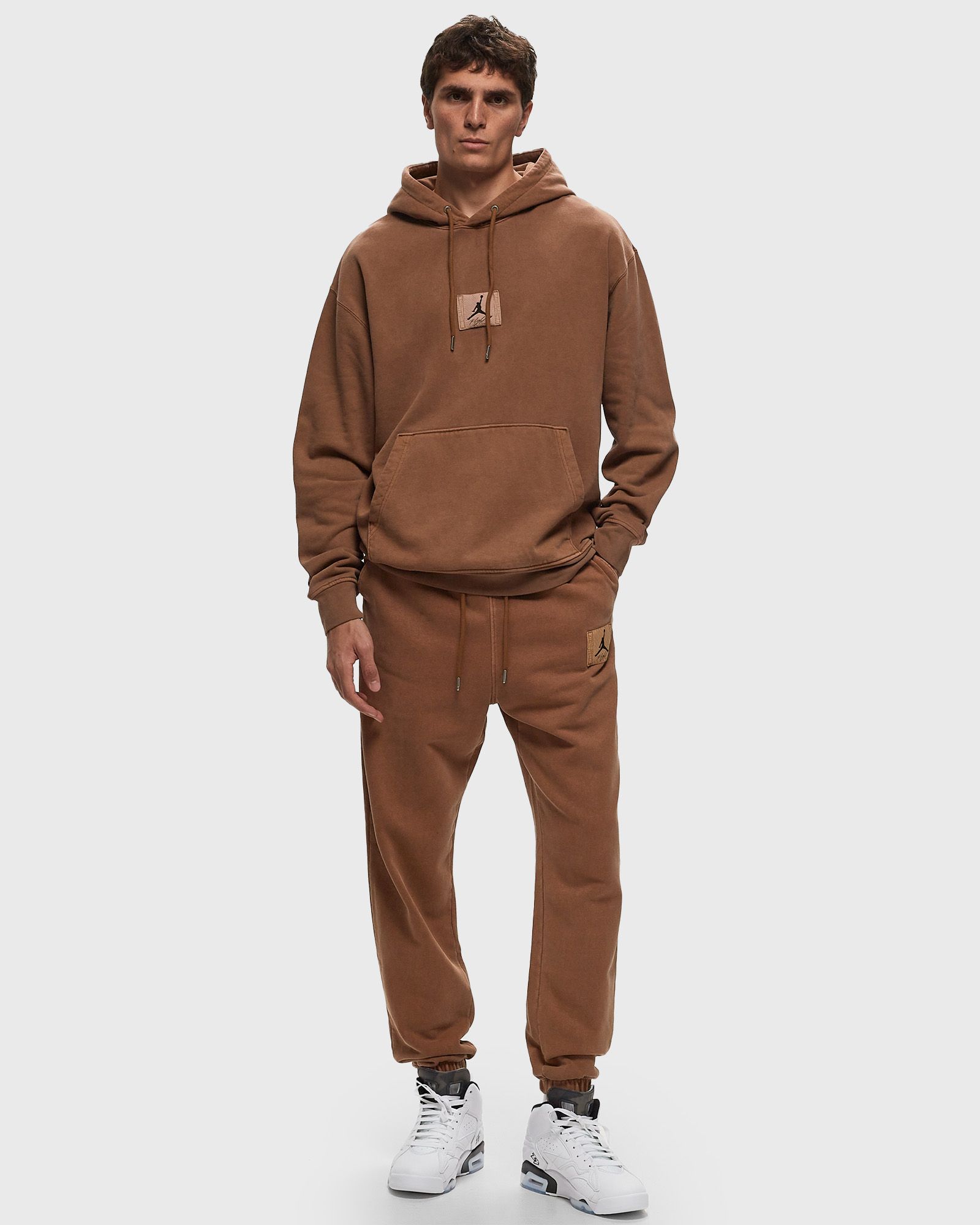 Essentials Statement Fleece Washed Pullover Hoodie