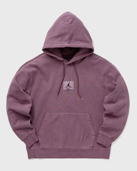 Jordan Essentials Statement Fleece Washed Pullover Hoodie Purple