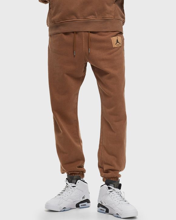 Jordan Essentials Fleece Washed Pants Brown - LT BRITISH TAN