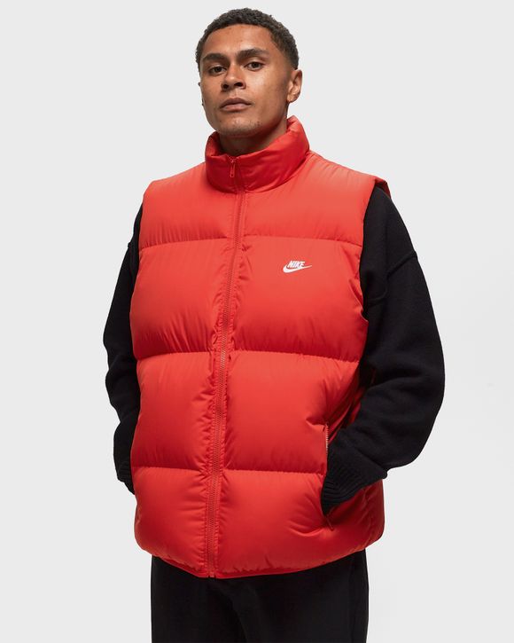 Nike Club Water Repellent Puffer Vest Red - UNIVERSITY RED/WHITE